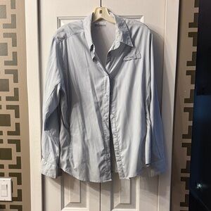 NWOT Columbia PFG Light Blue Button-Up Shirt